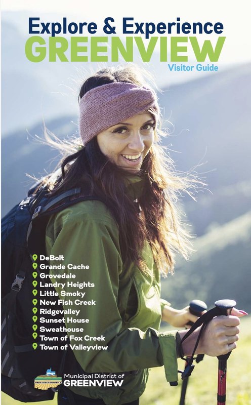 Cover of the Explore and Experience Greenview visitor guide